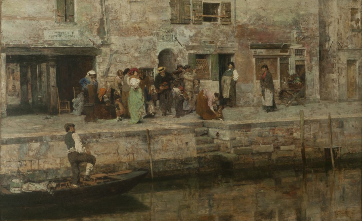 Musiciens itinérants, c.1881-83 - Giacomo Favretto