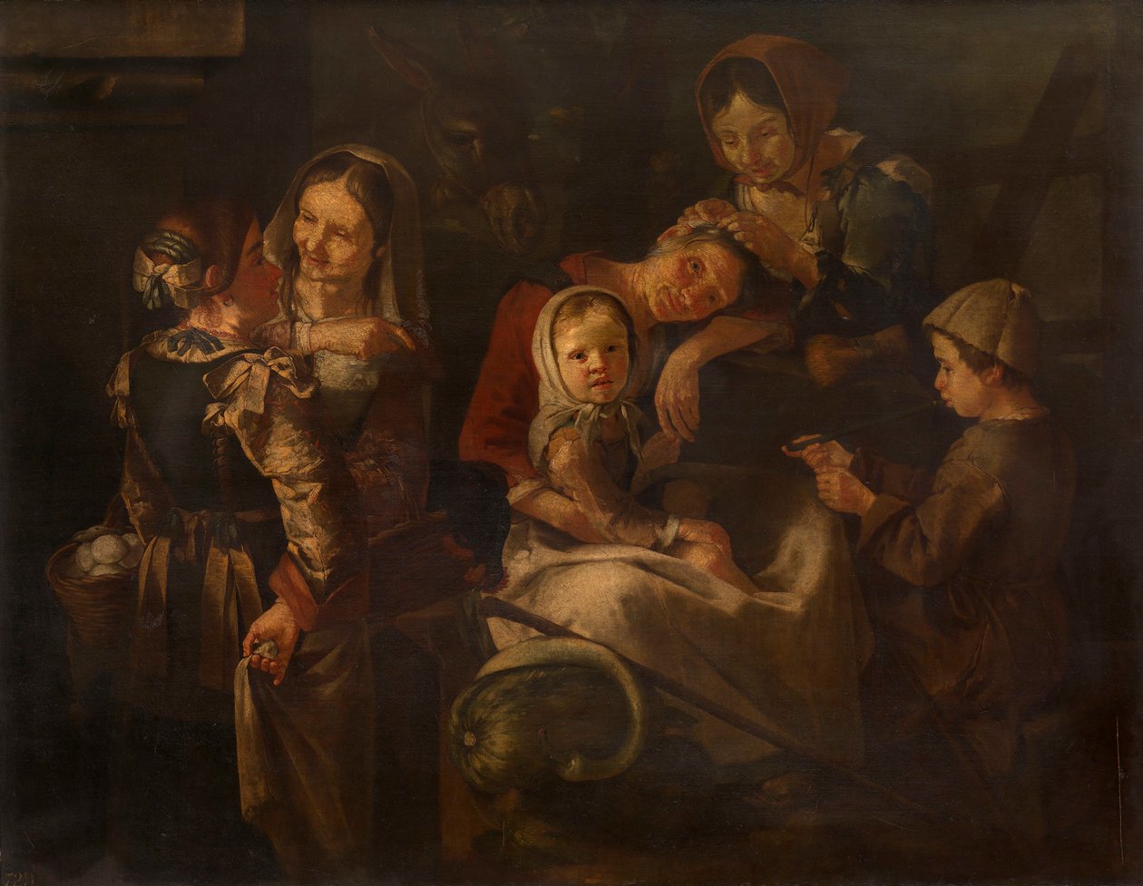Femmes et enfants paysans - Giacomo Francesco Cipper