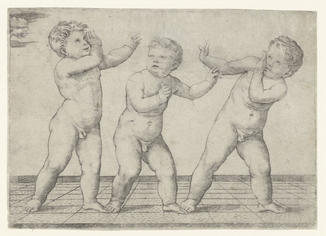 Trois garçons nus - Giacomo Francia