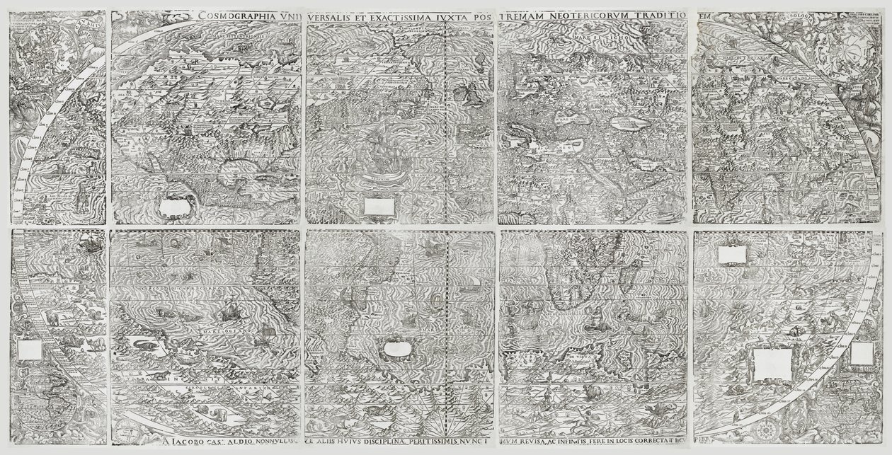 Carte universelle du monde, Gastaldi, Giacomo - Giacomo Gastaldi