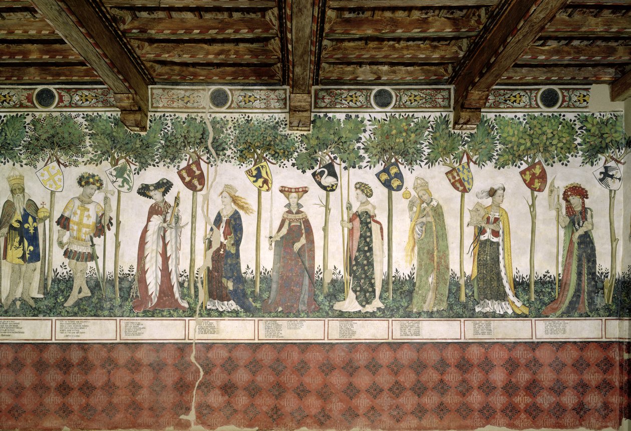 Les Neuf Preux et les Neuf Preuses, détail - Giacomo Jaquerio
