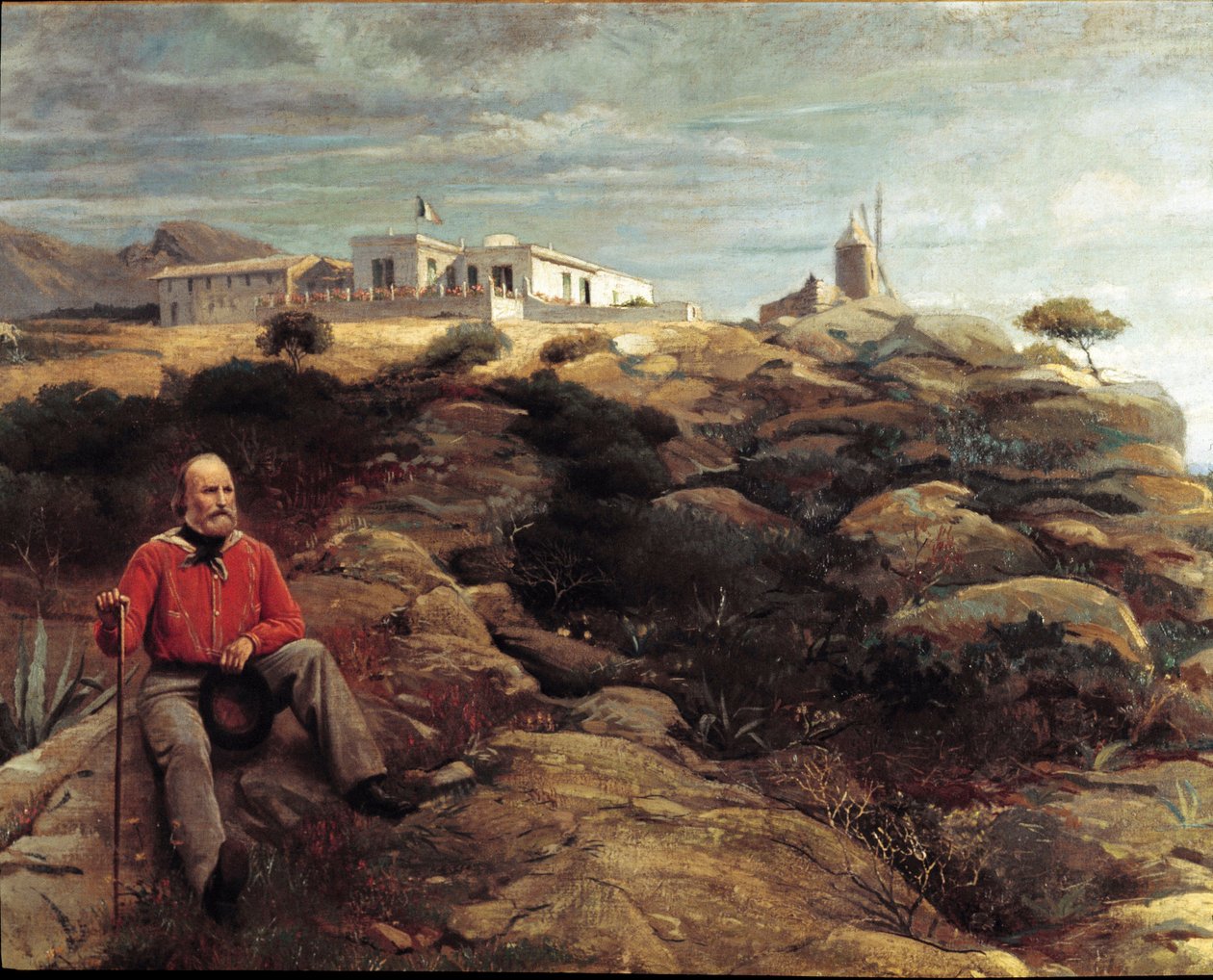Risorgimento : Le patriote italien Giuseppe Garibaldi sur l'île de Caprera