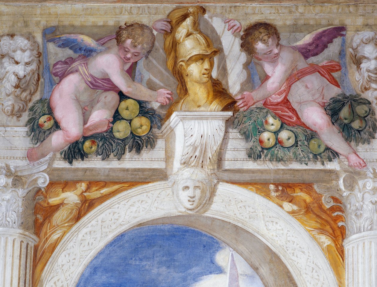 Putti avec buste d