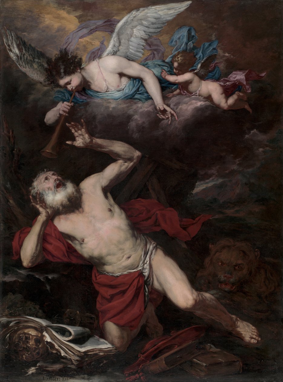 La Vision de Saint Jérôme, vers 1660 - Giambattista Langetti