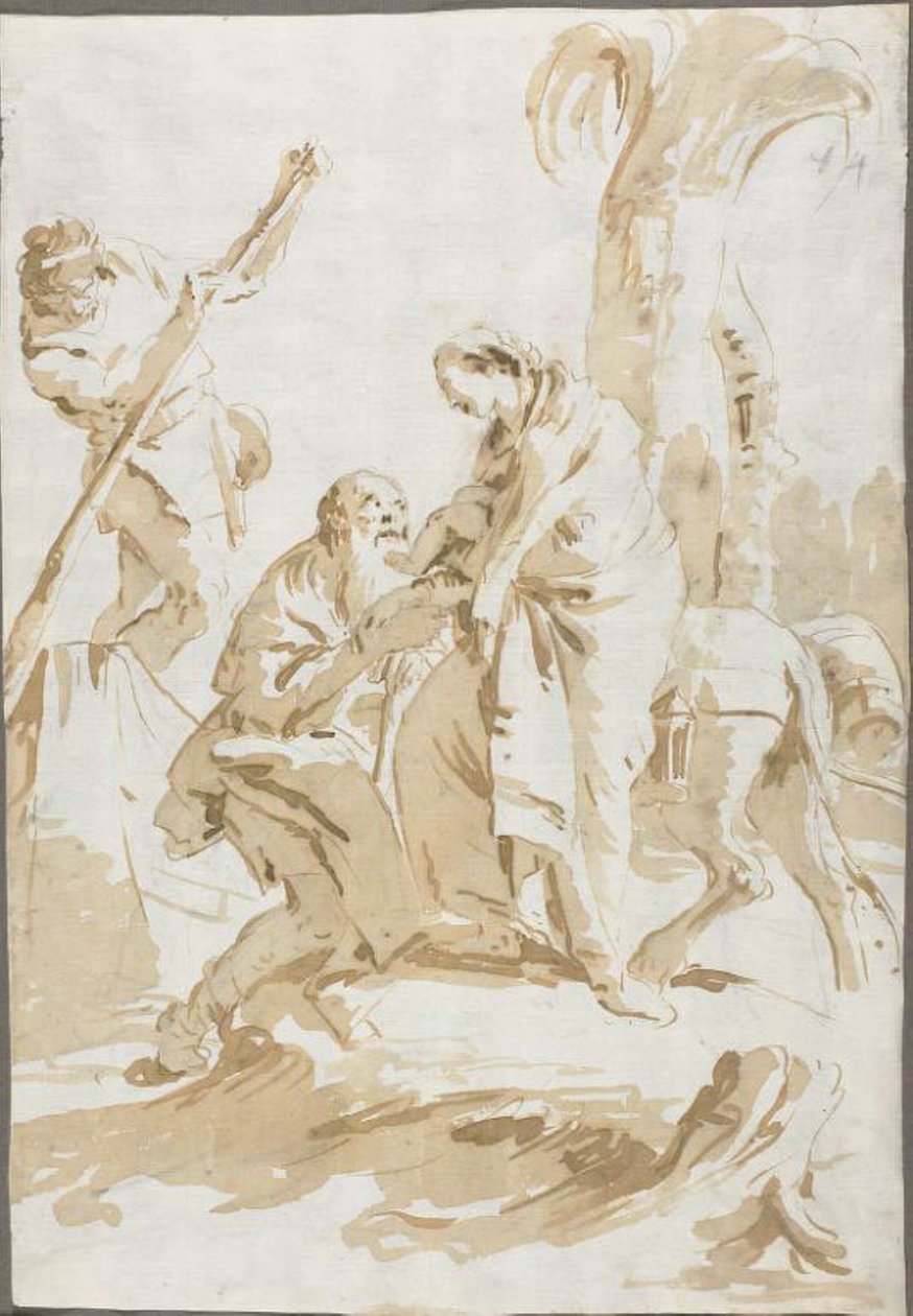 La Fuite en Égypte - Giambattista Tiepolo