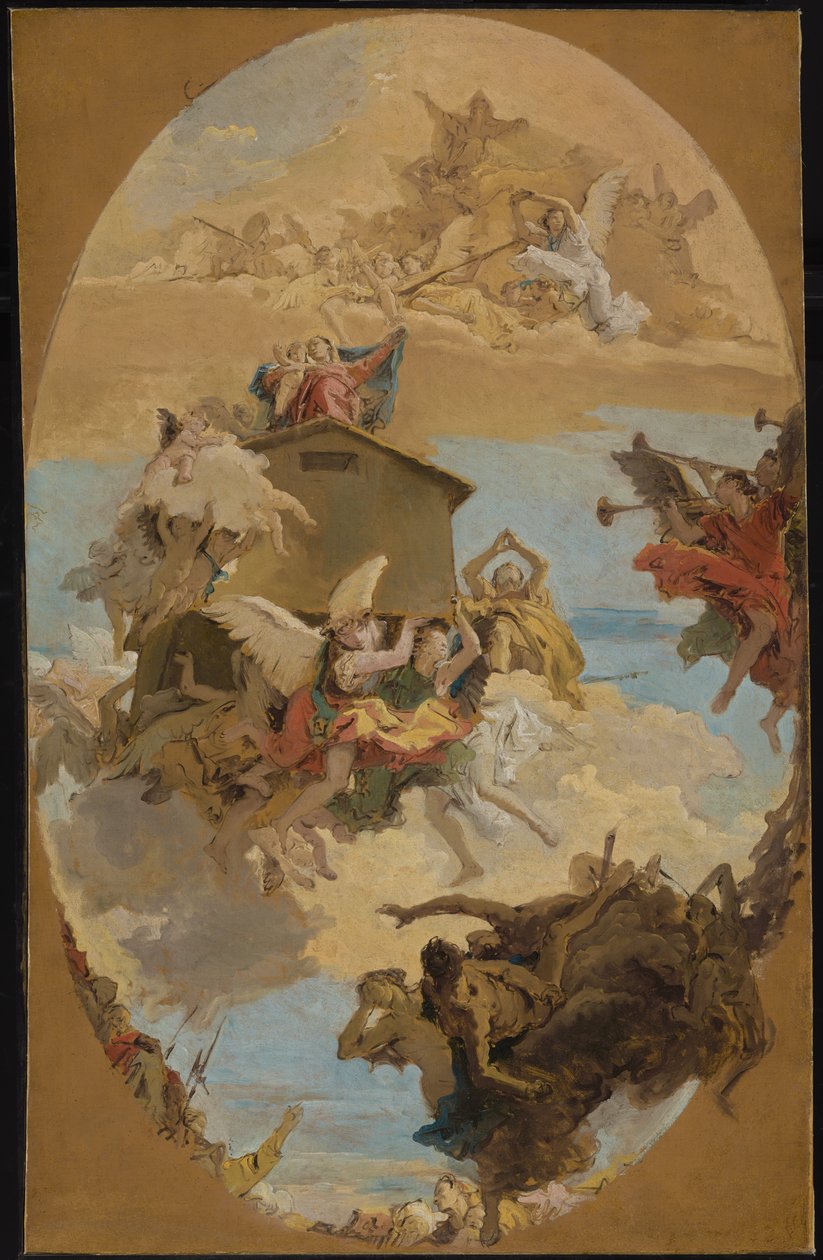 Le miracle de la Sainte Maison de Lorette - Giambattista & Tiepolo Giandomenico (1727-1804) Tiepolo