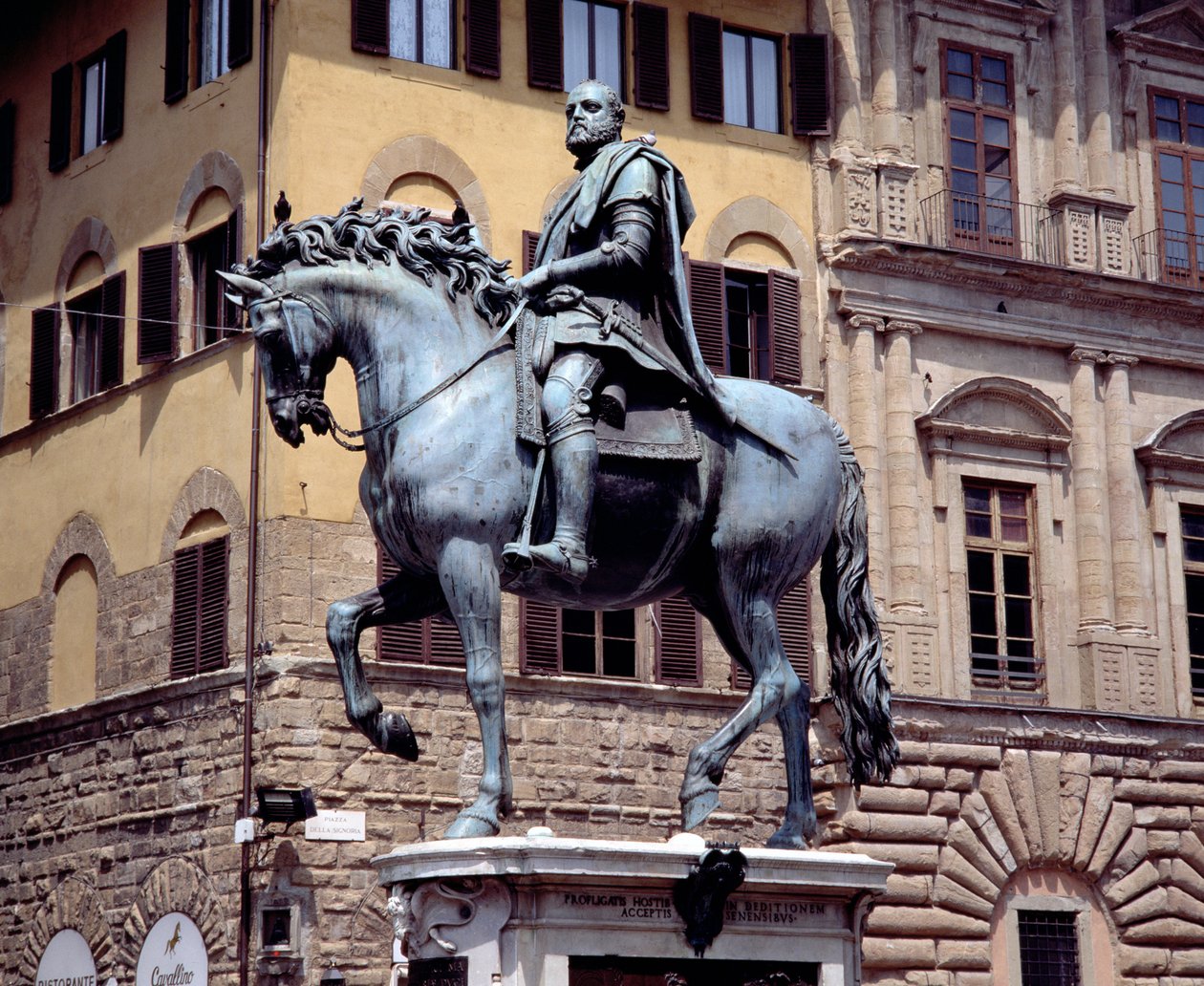 Statue équestre de Cosme Ier, Grand-Duc de Toscane, 1587-93 - Giambologna