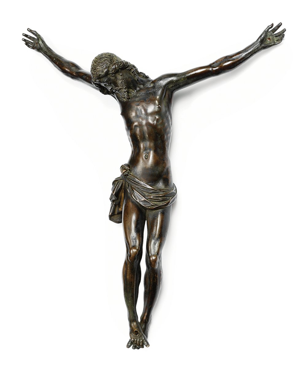 Figure du Christ crucifié, moulée d