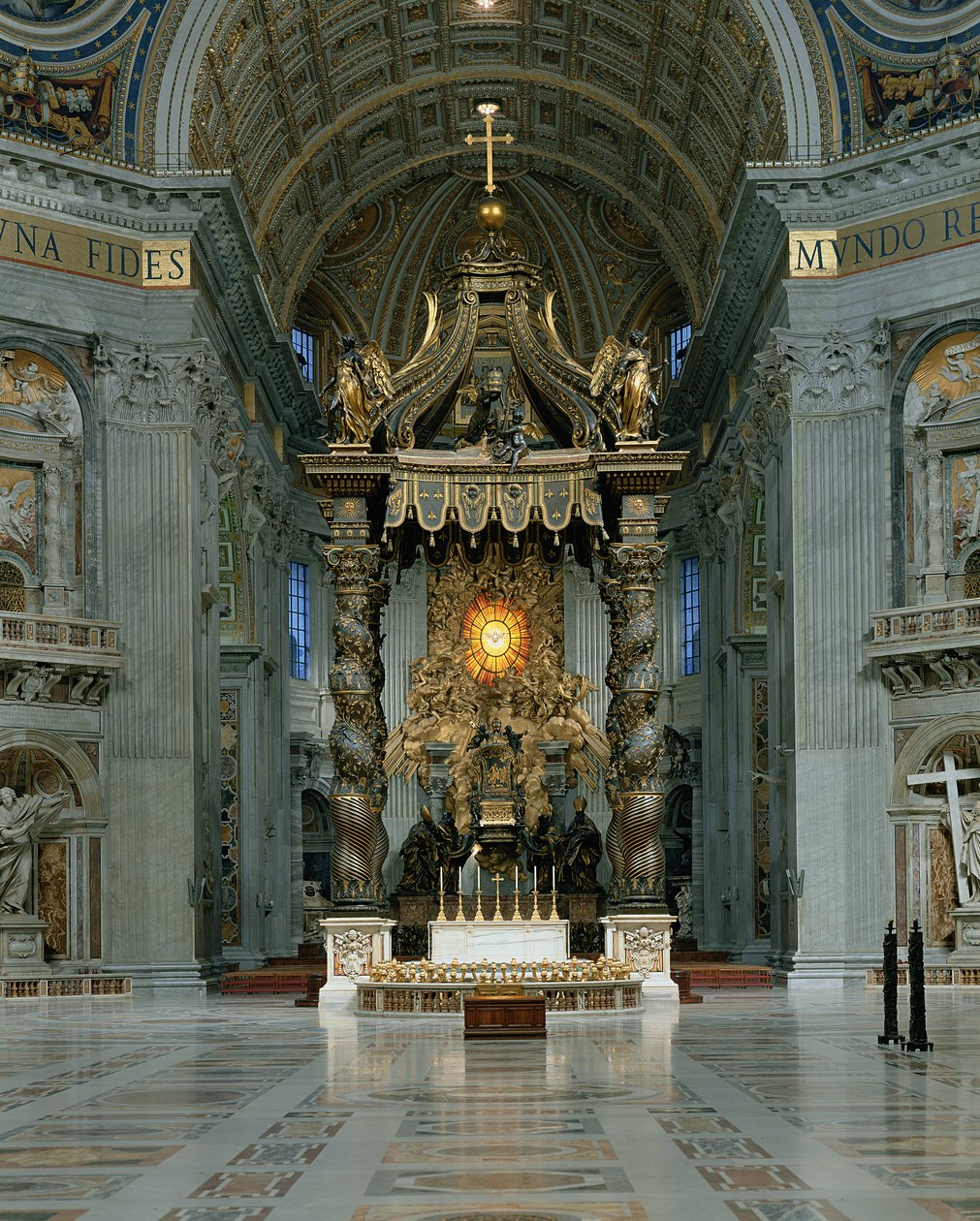 Le Baldacchino, le maître-autel et la chaire de Saint-Pierre - Gian Lorenzo Bernini