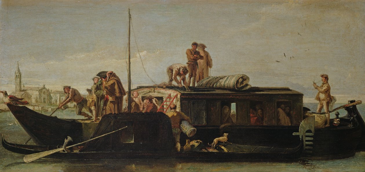 Barge postale vénitienne, 1760-70 - Giovanni Domenico Tiepolo