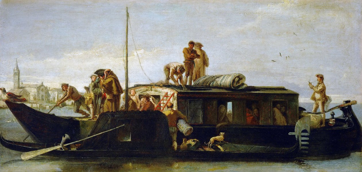 Le bateau du courrier - Giovanni Domenico Tiepolo