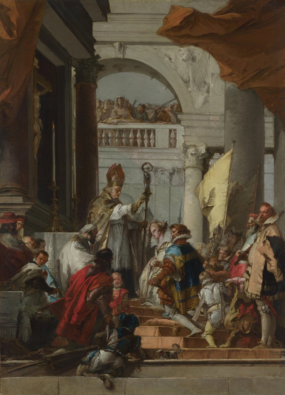 Le mariage de Frédéric Barberousse, vers 1753 - Giovanni Domenico Tiepolo