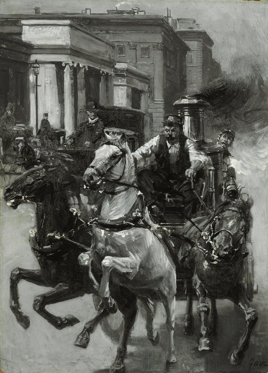 Course au feu, c.1900 - Gilbert Gaul