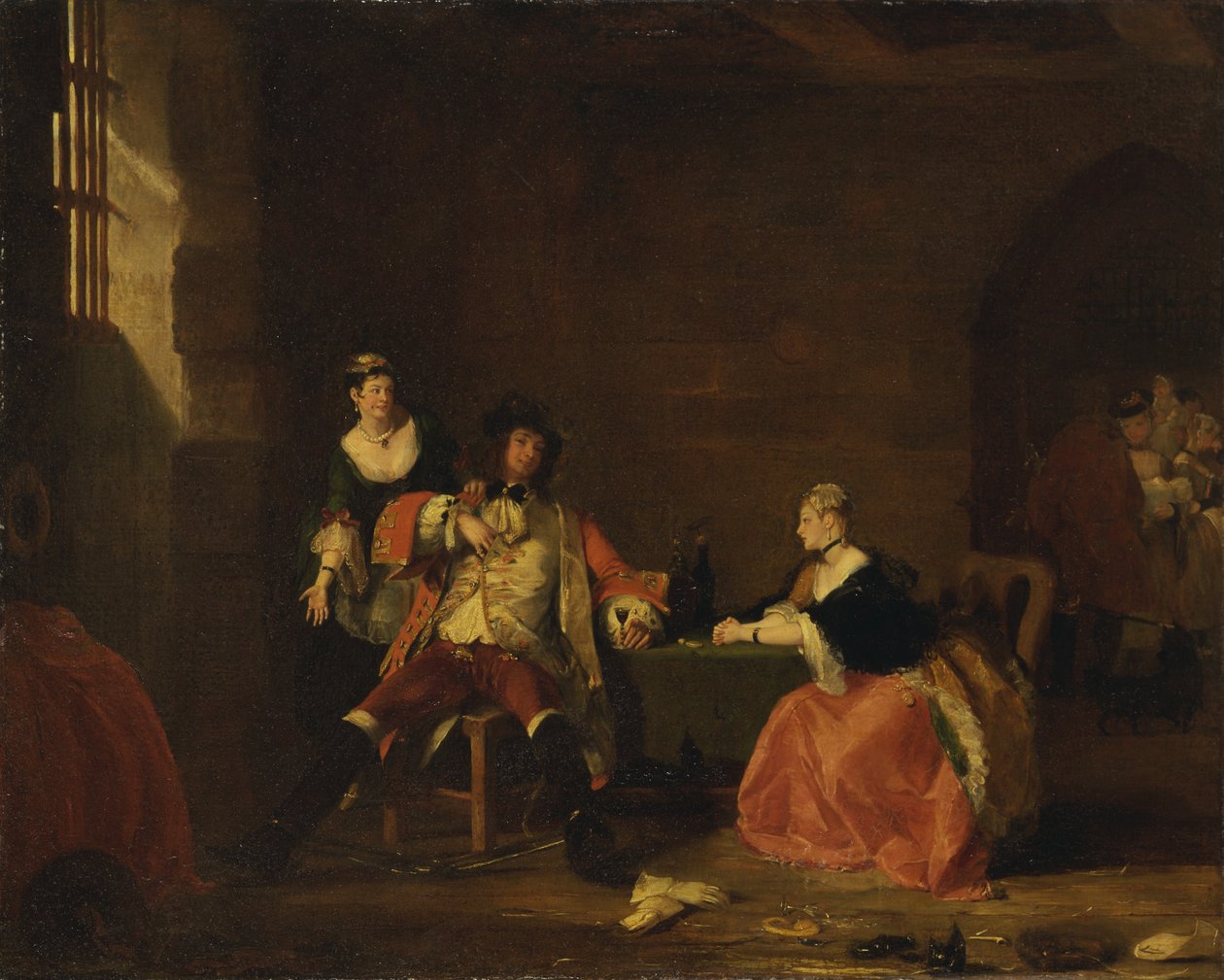 Captain Macheath Upbraided by Polly and Lucy in the 