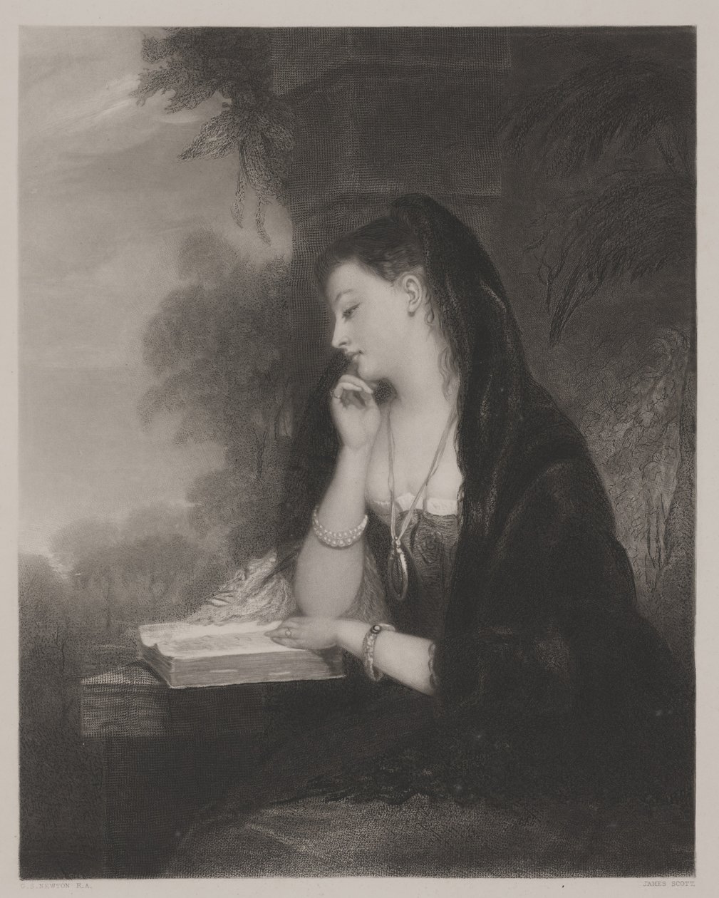 Le Pensif - Gilbert Stuart Newton