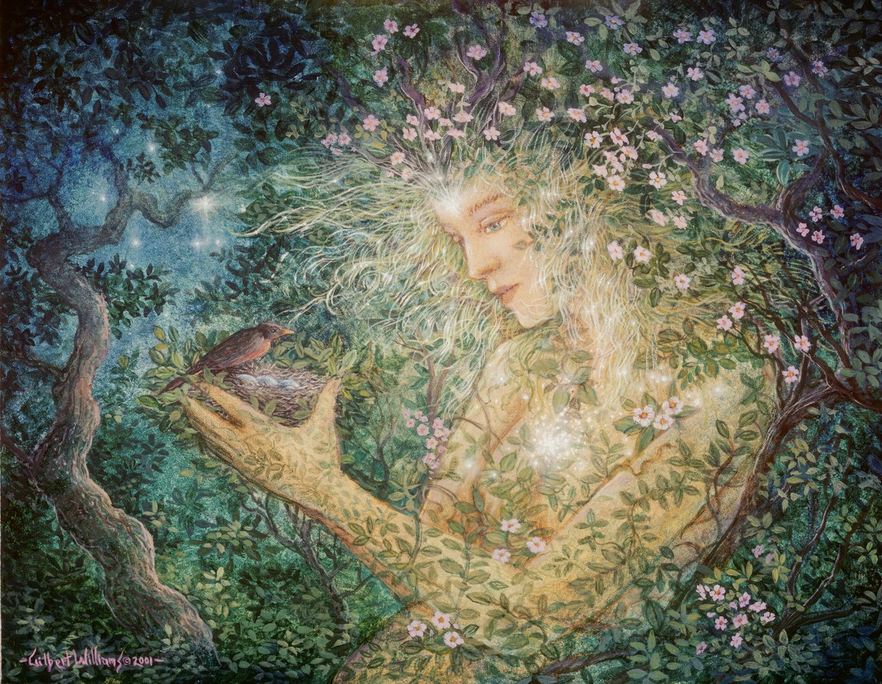 Esprit du printemps, 2001 (acrylique sur panneau) - Gilbert Williams