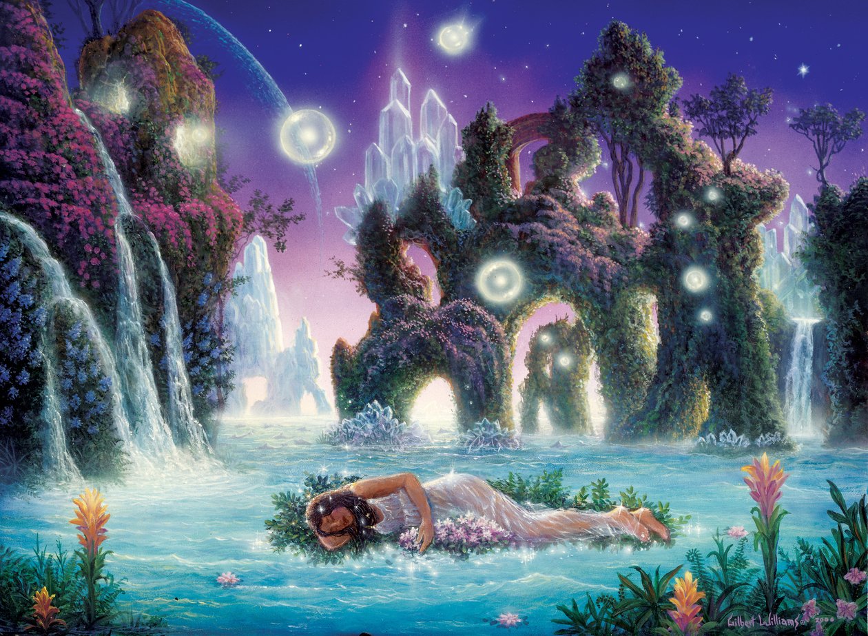 Le rêveur, 2000 (acrylique sur panneau) - Gilbert Williams