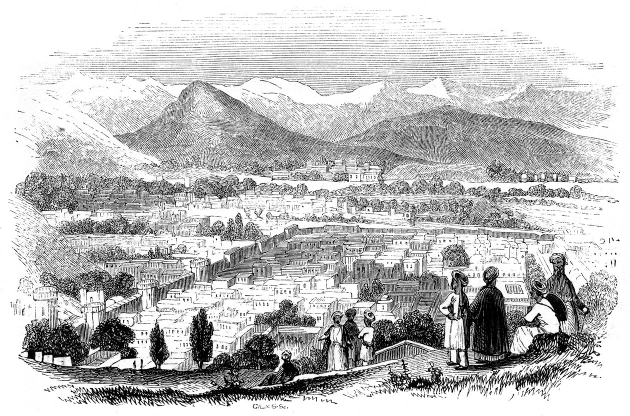 Vue de Kaboul, 1847 - Giles