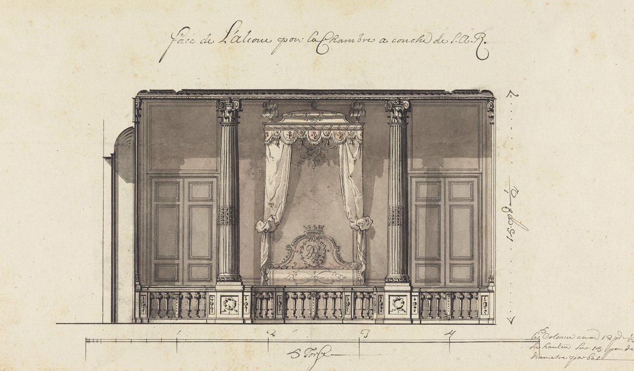 Alcôve de lit pour le Duc d