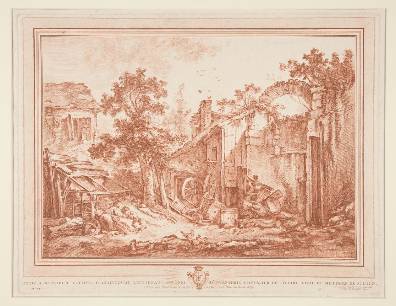 Une cour de ferme - Gilles Demarteau