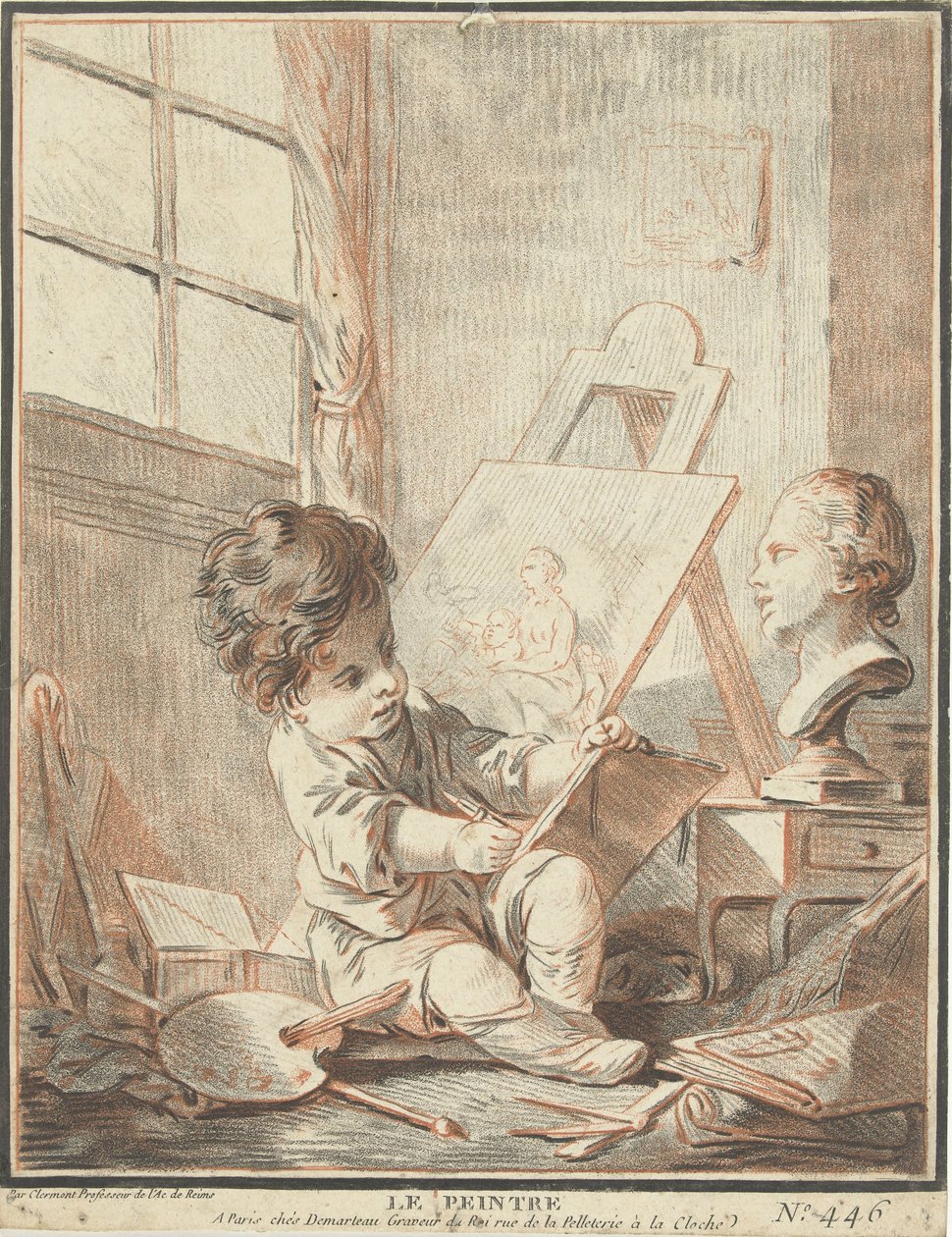 Enfant en tant que peintre dans un atelier - Gilles Demarteau