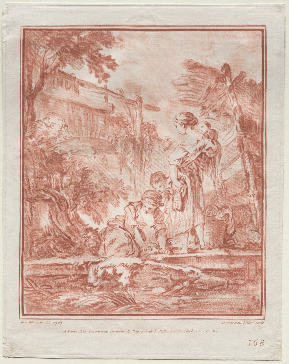La blanchisseuse, 1767 - Gilles Demarteau