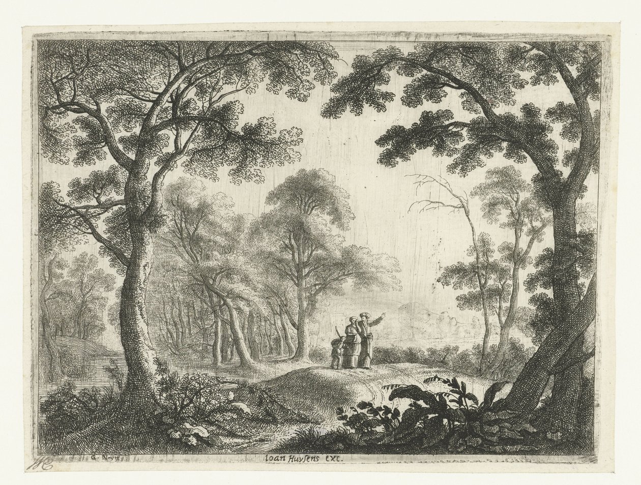 Paysage avec le renvoi d