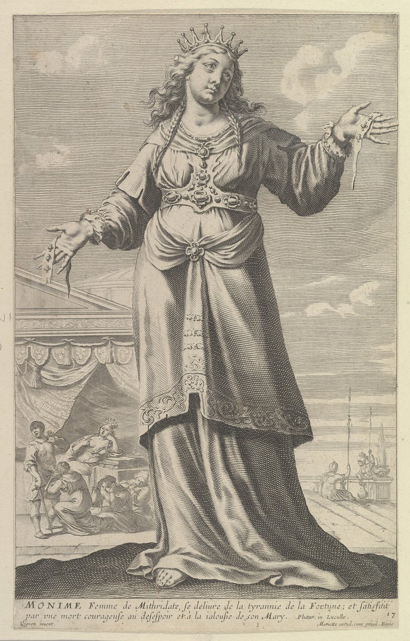 Monime, 1647. Créateurs : Gilles Rousselet, Abraham Bosse - Gilles Rousselet and Abraham Bosse