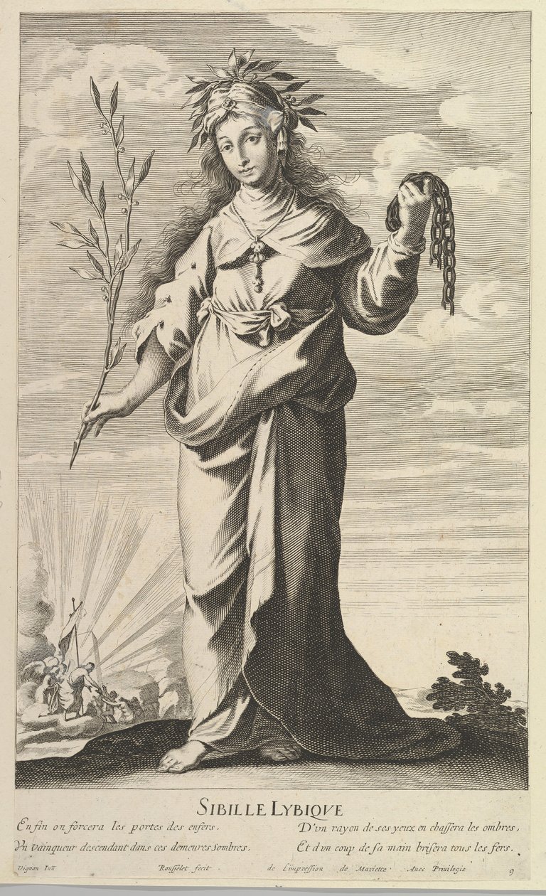 Sibylle Lybique, vers 1635. Créateurs : Gilles Rousselet, Abraham Bosse - Gilles Rousselet and Abraham Bosse