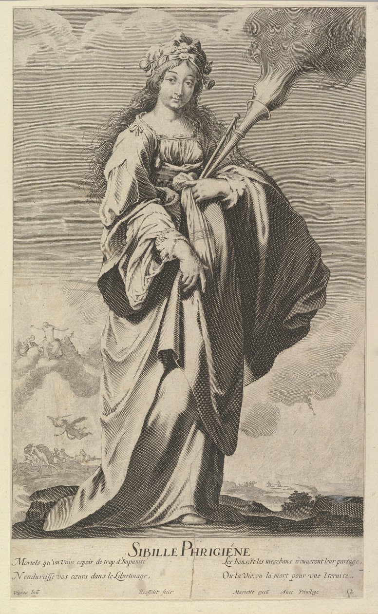 Sibylle Phrygienne, vers 1635 - Gilles Rousselet and Abraham Bosse
