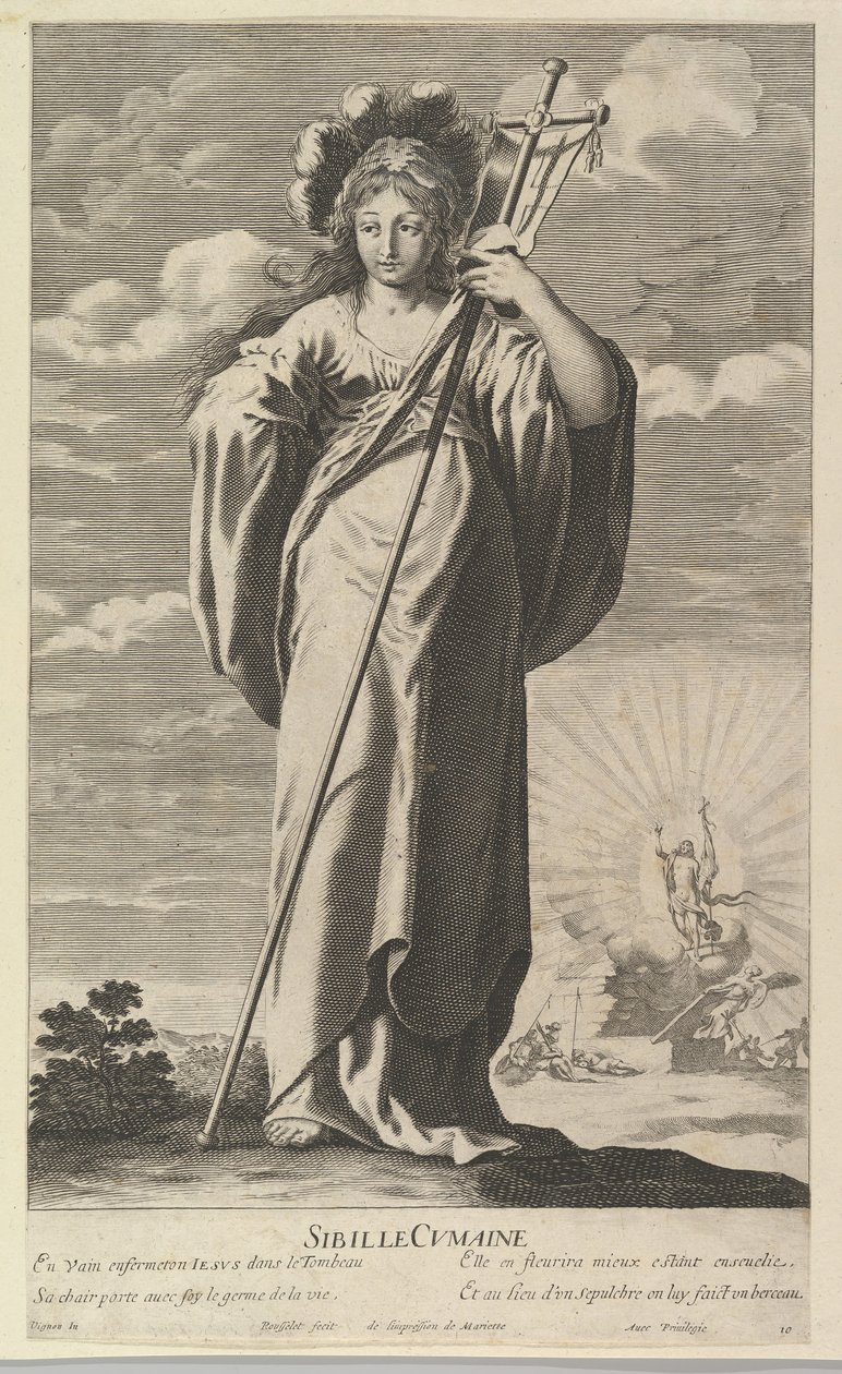 Sibylle de Cumes, vers 1635. Créateurs : Gilles Rousselet, Abraham Bosse - Gilles Rousselet and Abraham Bosse