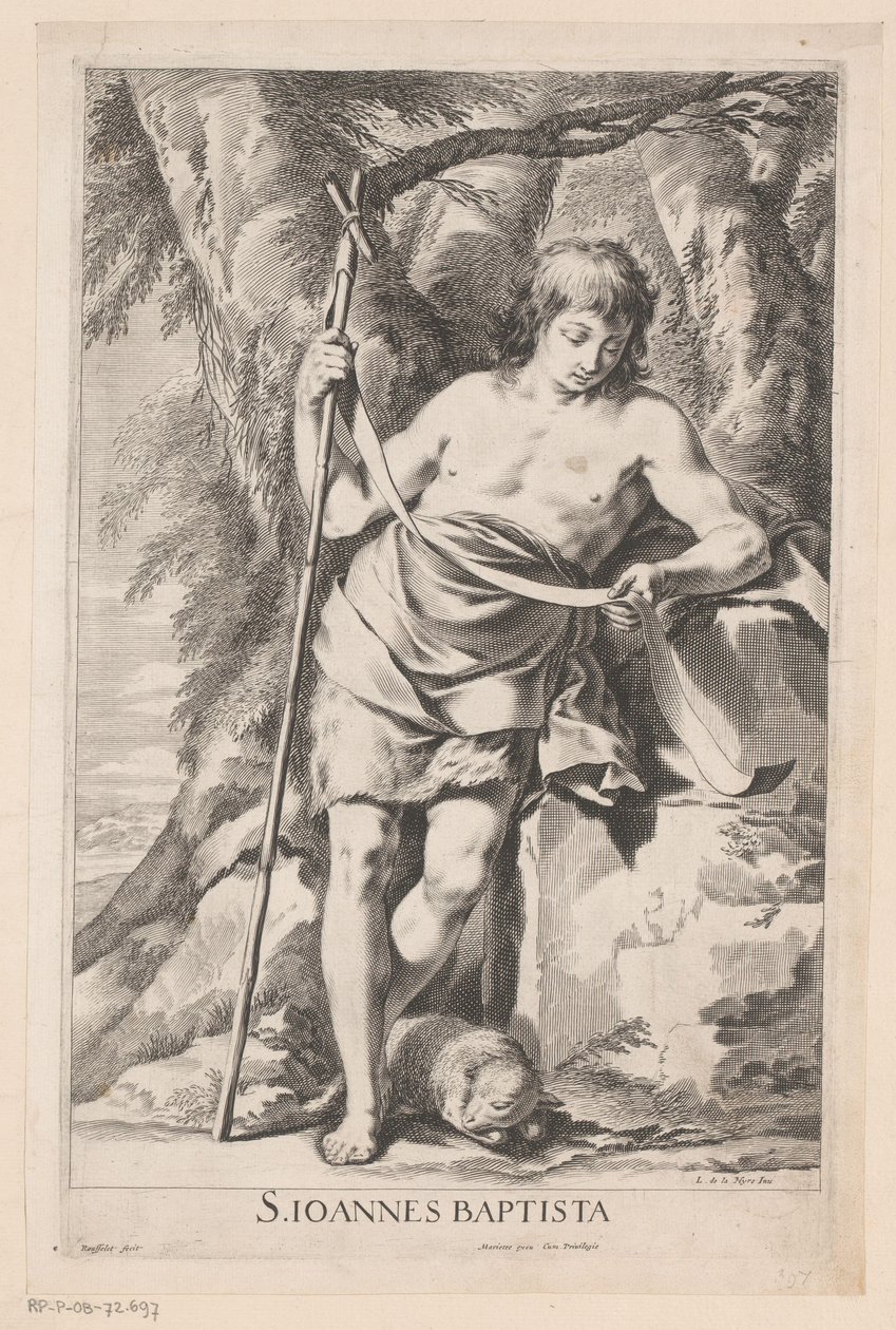 Saint Jean-Baptiste avec bâton et agneau - Gilles Rousselet