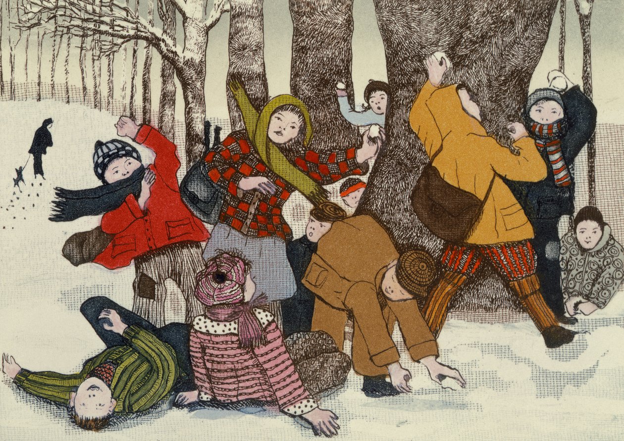 Bataille de boules de neige - Gillian Lawson