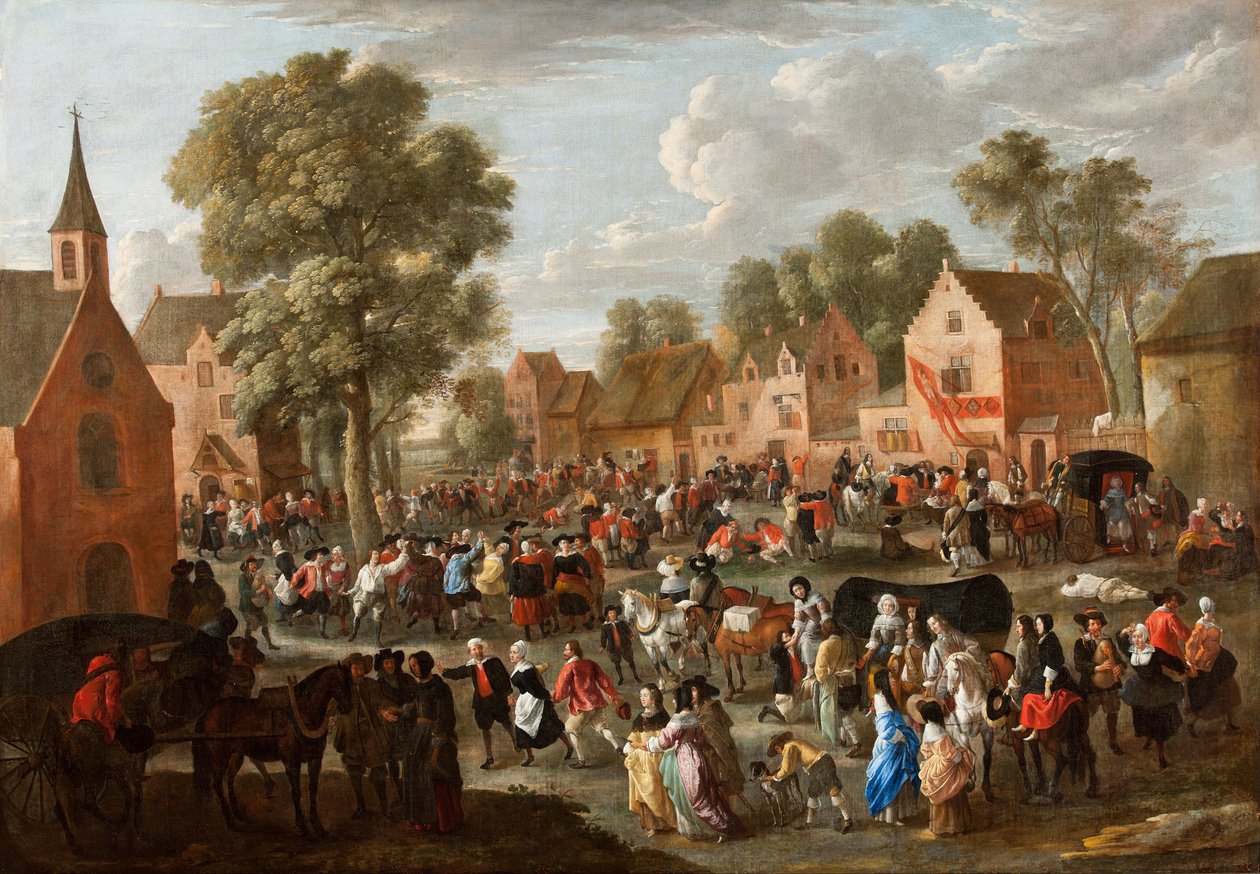 Kermesse de village - Gillis van Tilborgh the younger