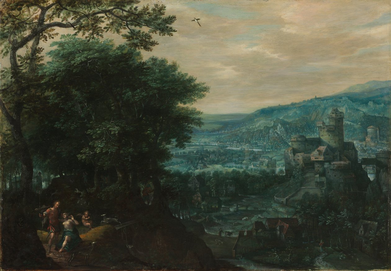 Paysage avec Vénus et Adonis - Gillis van Coninxloo
