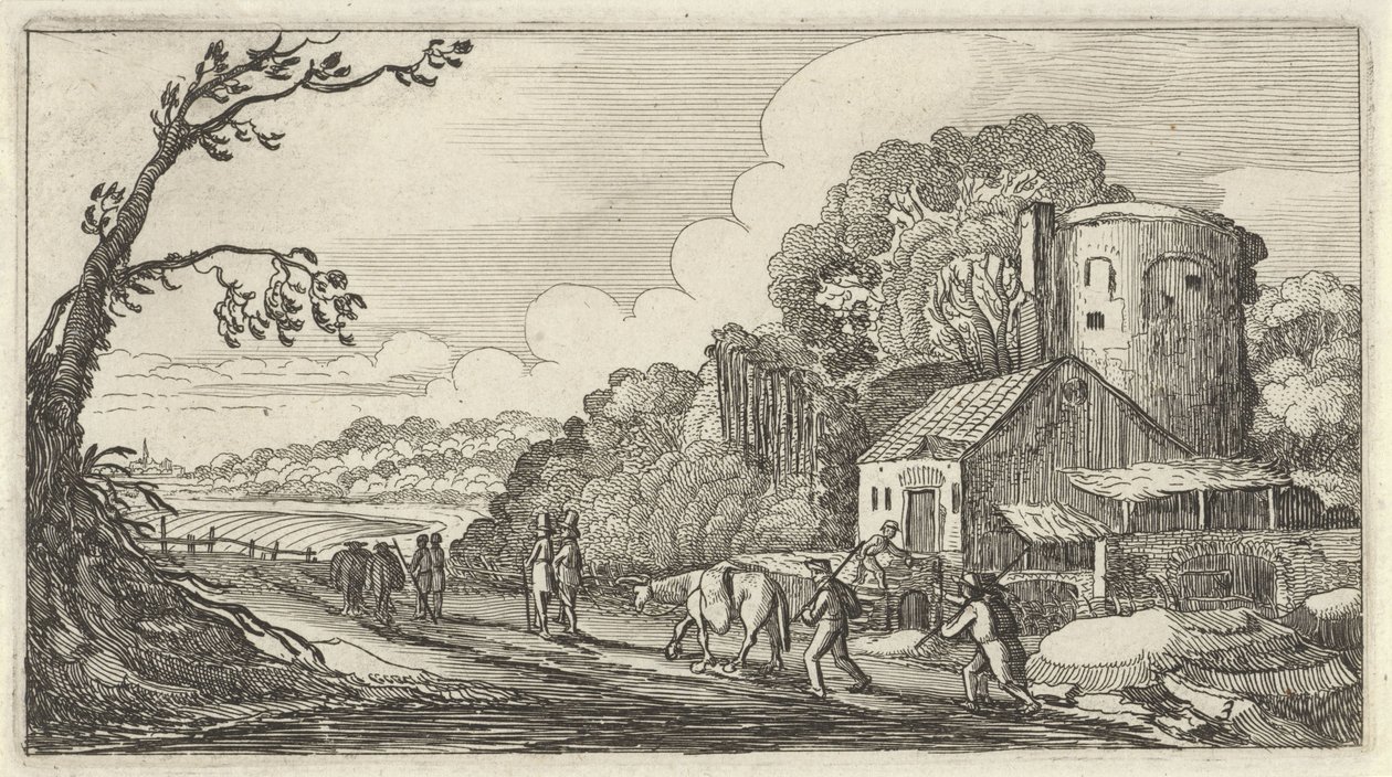 Paysage avec voyageurs - Gillis van Scheyndel (I)