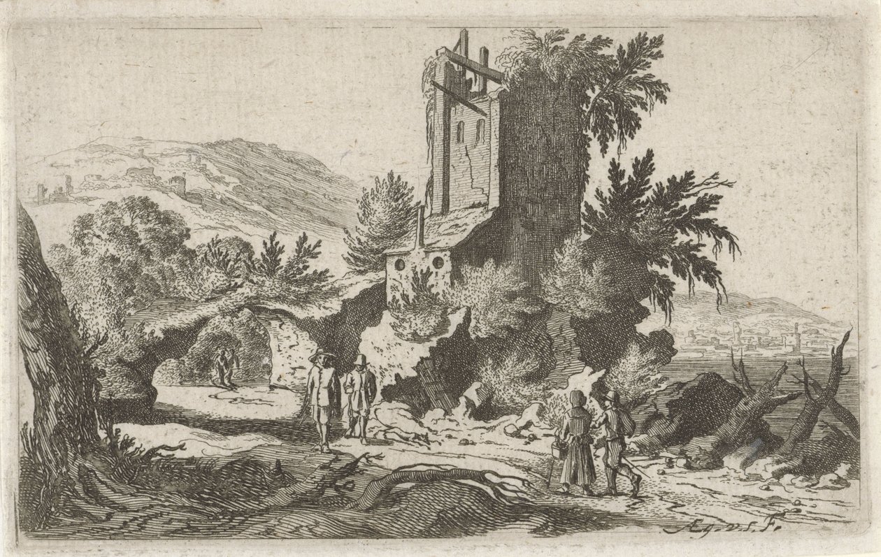 Promeneurs près d