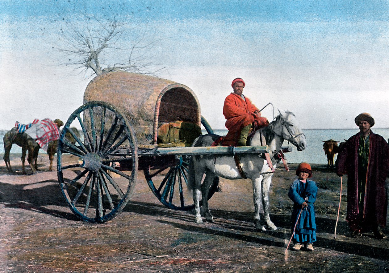 Wagon de Boukhara, Ouzbékistan, vers 1890 - Gillot