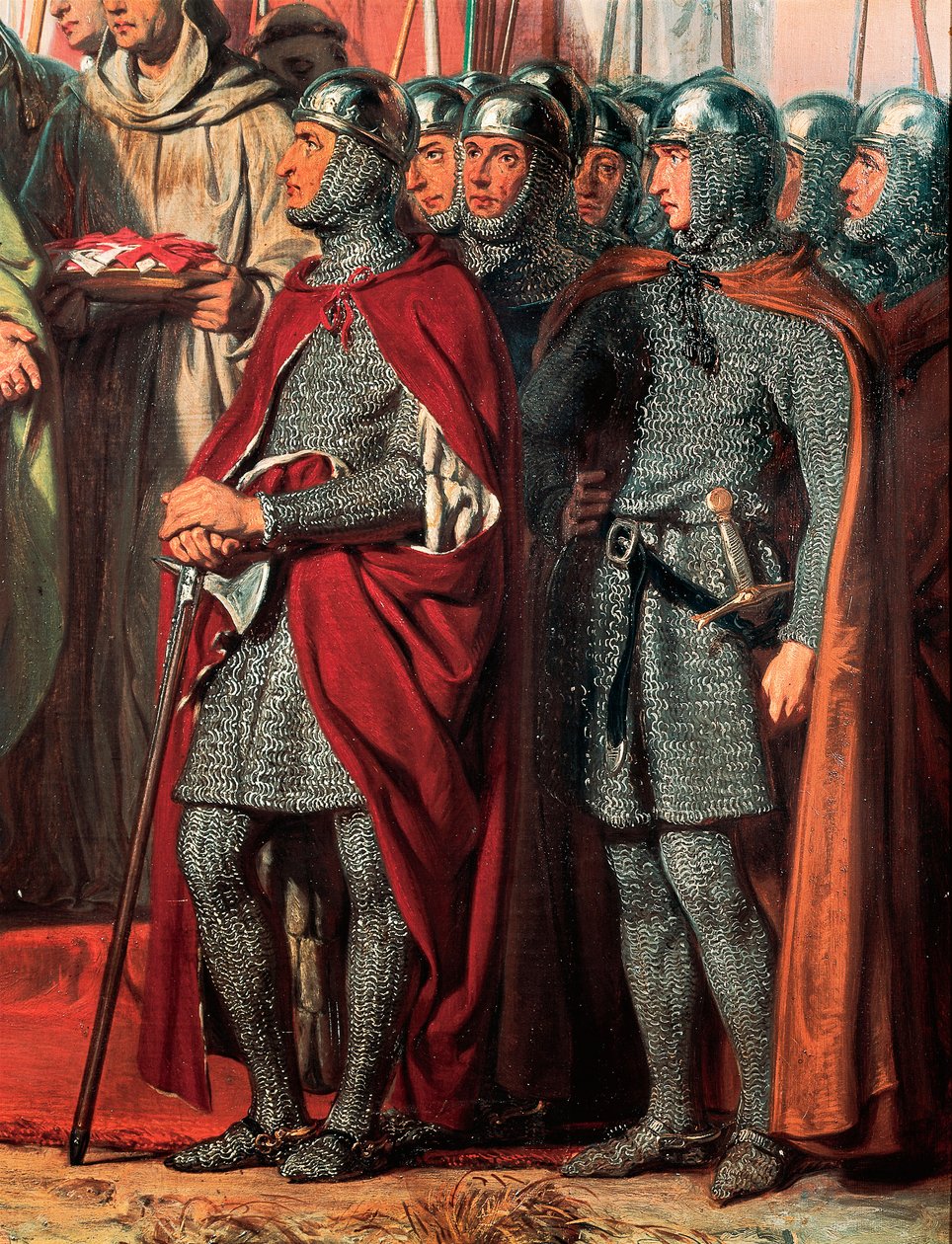Troisième croisade (1189-1192) : Rencontre et poignée de main entre Philippe Auguste (Philippe II de France) - Gillot Saint Evre