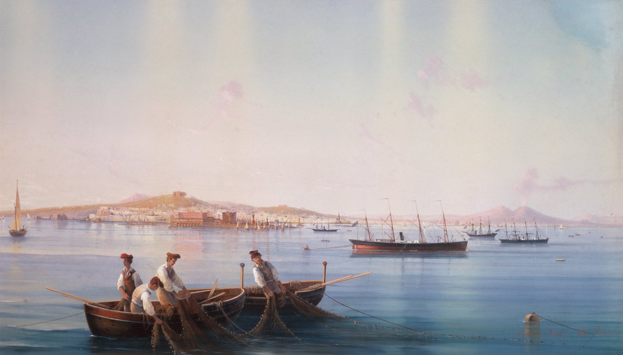 Vue de Naples depuis la mer - Gioacchino La Pira
