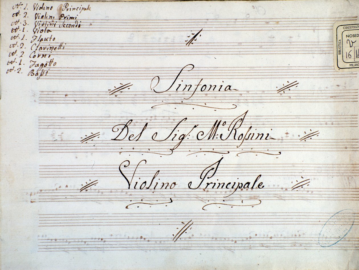 (détail) - Gioachino Rossini