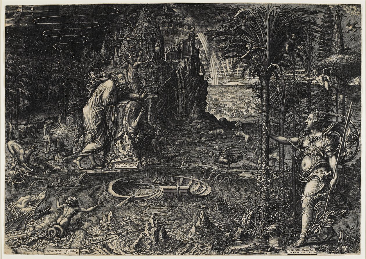 Allégorie de la vie (Le Rêve de Raphaël), 1561 - Giorgio Ghisi
