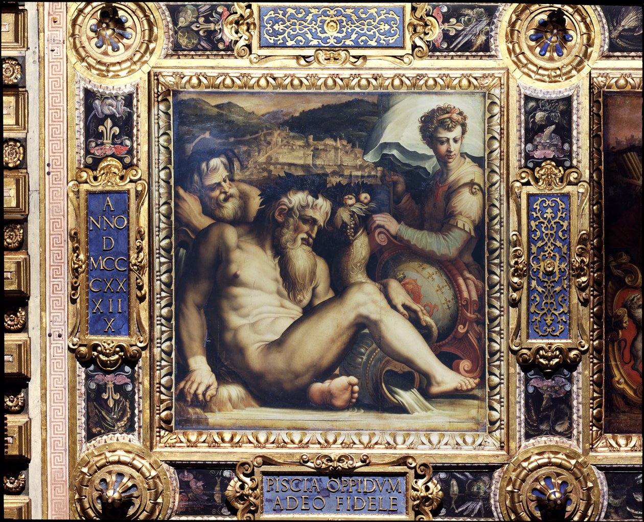 Allégorie de la ville de Pescia du plafond du Salone dei Cinquecento, 1565 - Giorgio Vasari