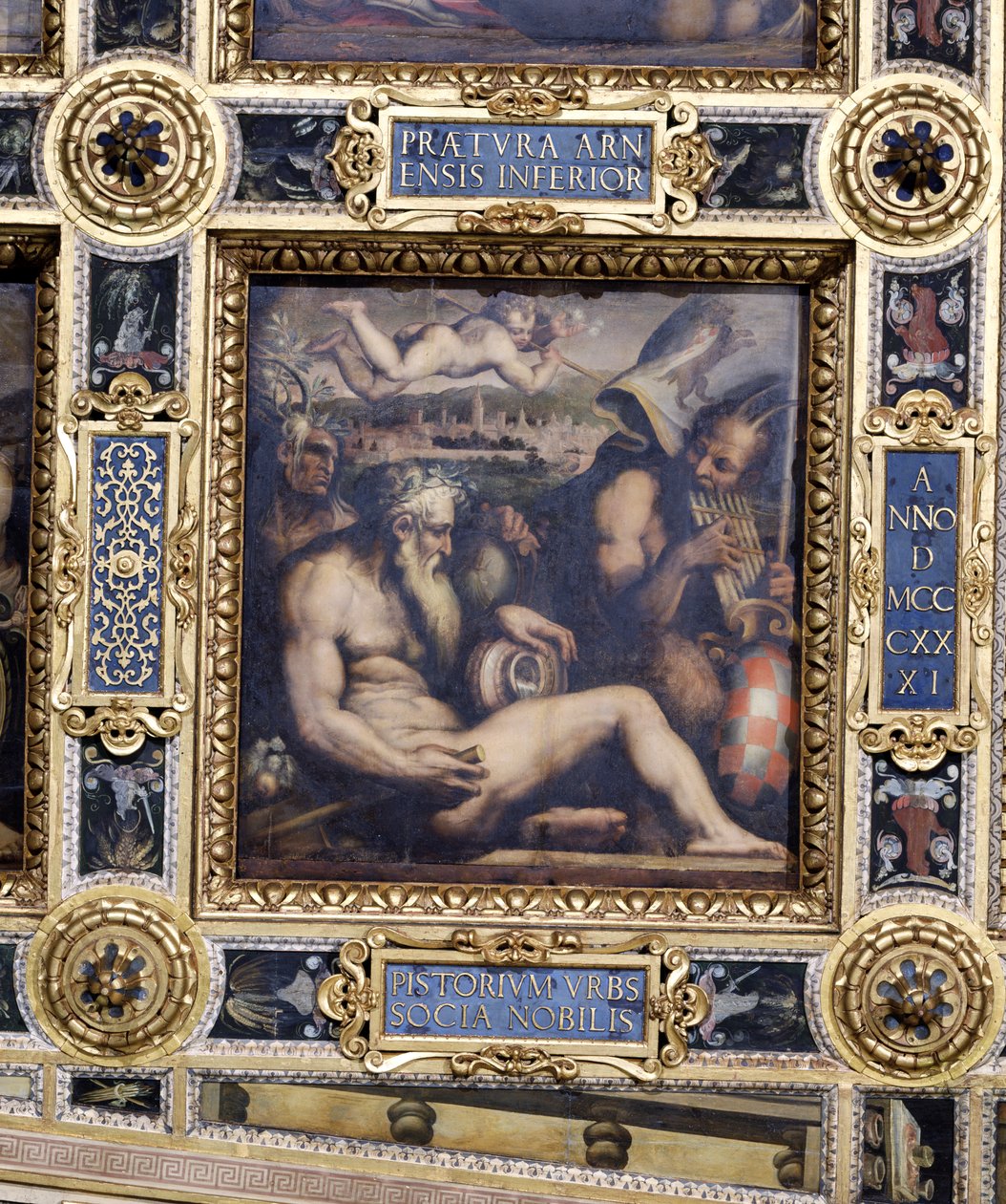 Allégorie de la ville de Pistoia du plafond du Salone dei Cinquecento, 1565 - Giorgio Vasari