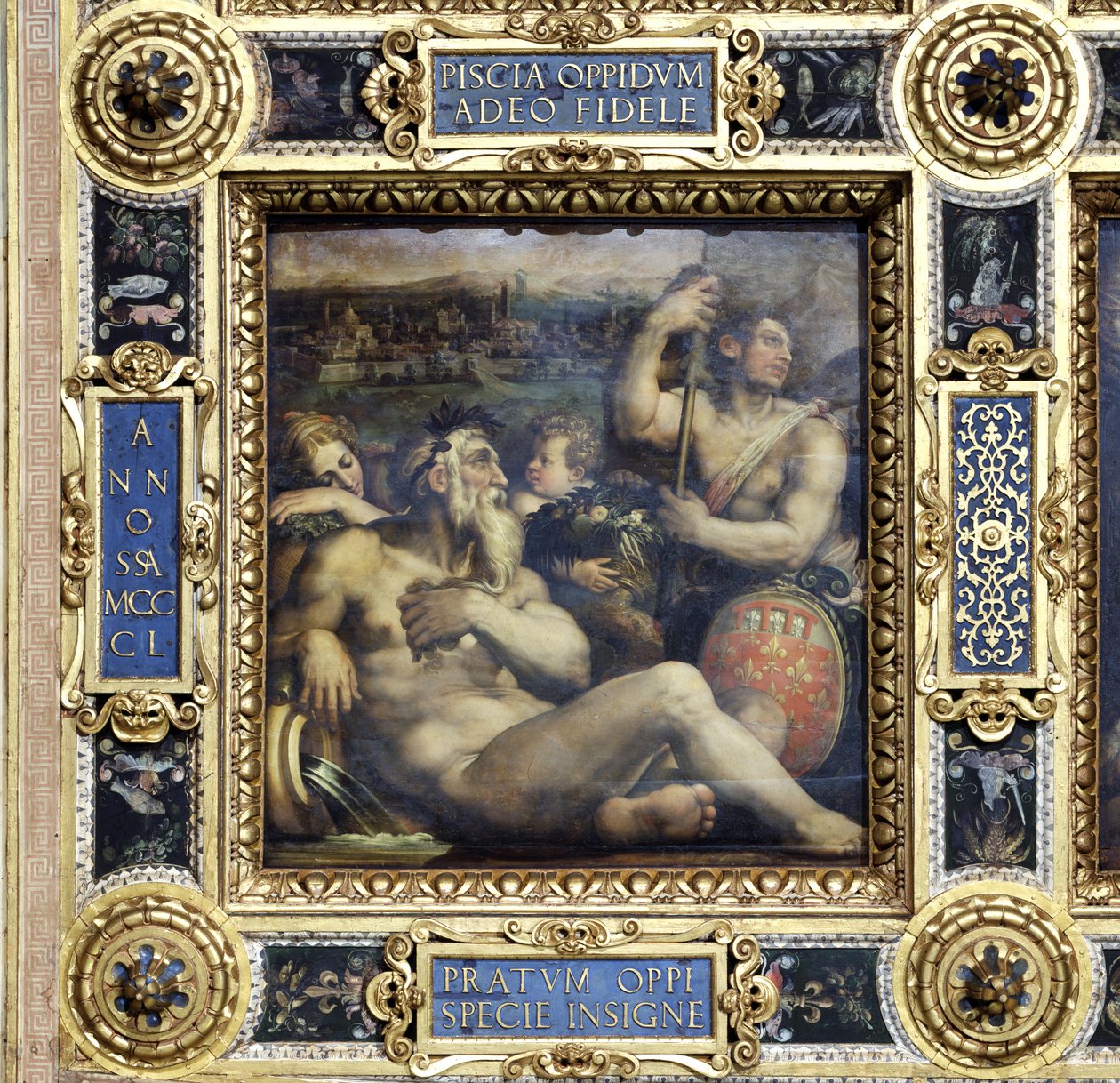Allégorie de la ville de Prato du plafond du Salone dei Cinquecento, 1565 - Giorgio Vasari