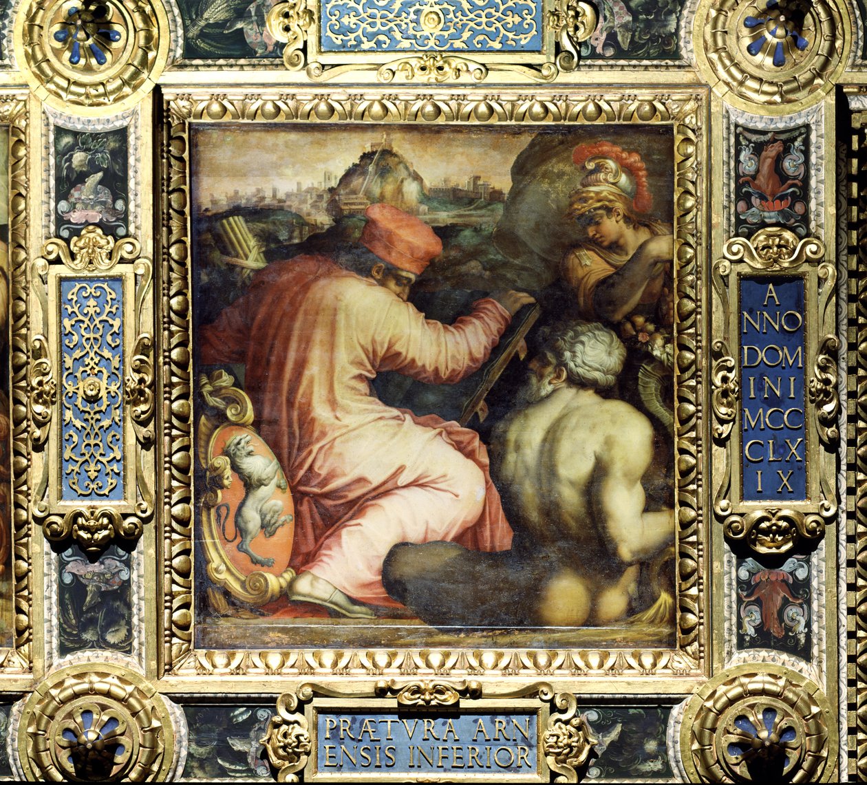 Allégorie de la ville de San Miniato et du Bas Valdarno du plafond du Salone dei Cinquecento, 1565 - Giorgio Vasari