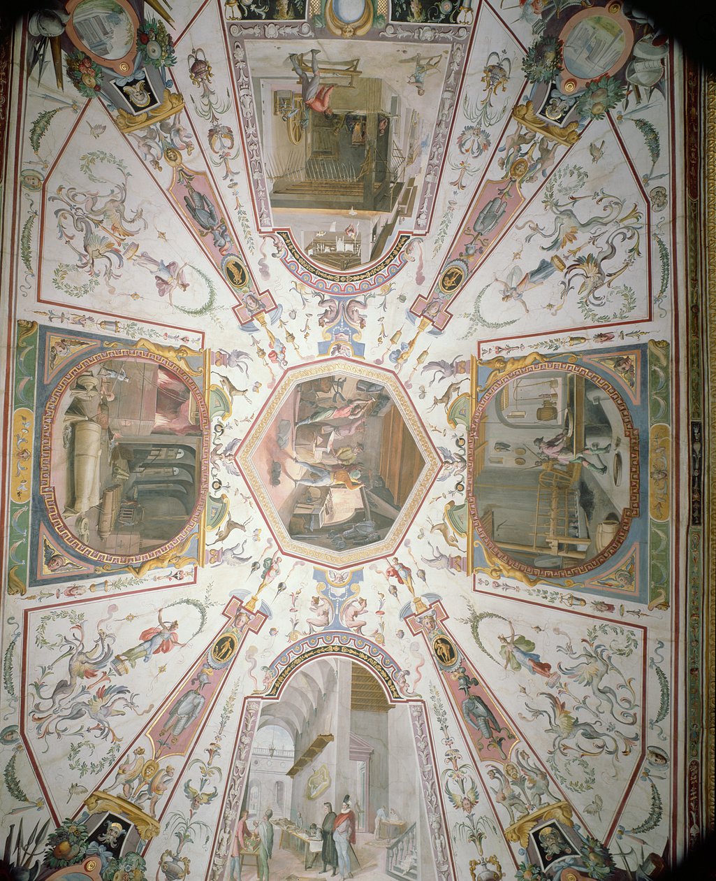 Plafond du Corridor de Vasari - Giorgio Vasari