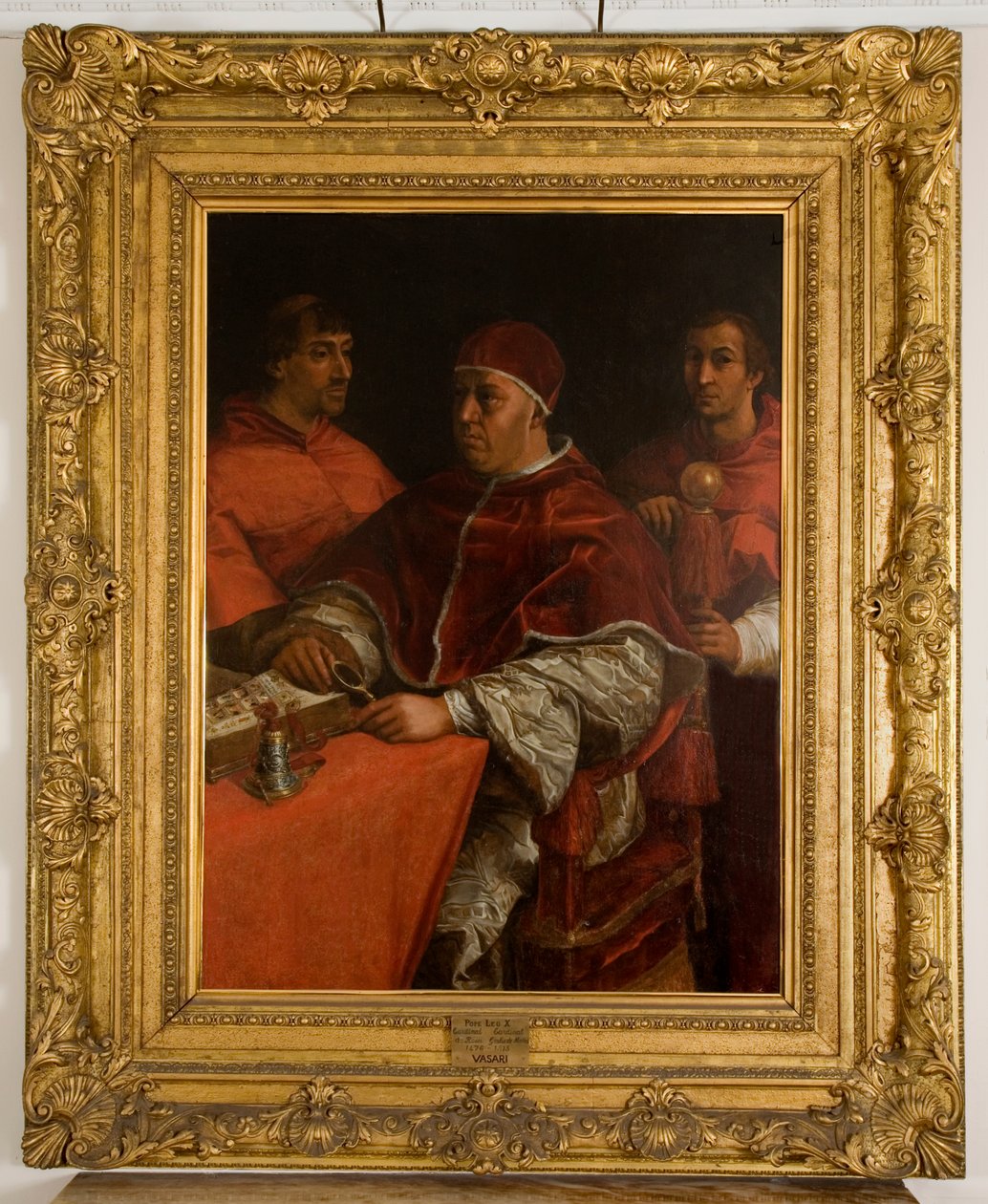 Pape Léon X avec deux cardinaux, d