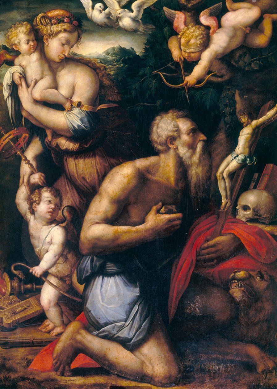 Tentations de Saint Jérôme - Giorgio Vasari