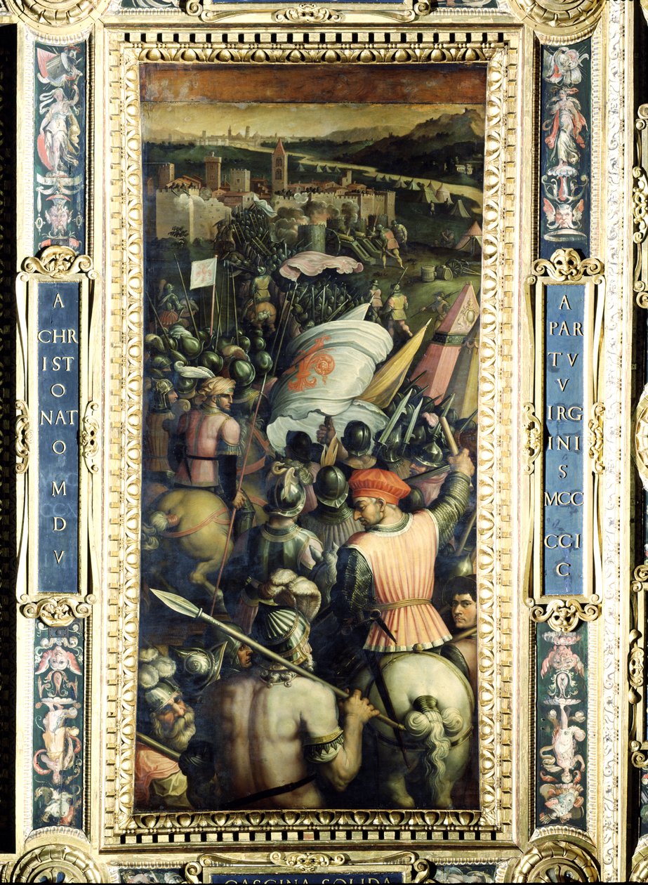 La Capture de Cascina du plafond du Salone dei Cinquecento, 1565 - Giorgio Vasari